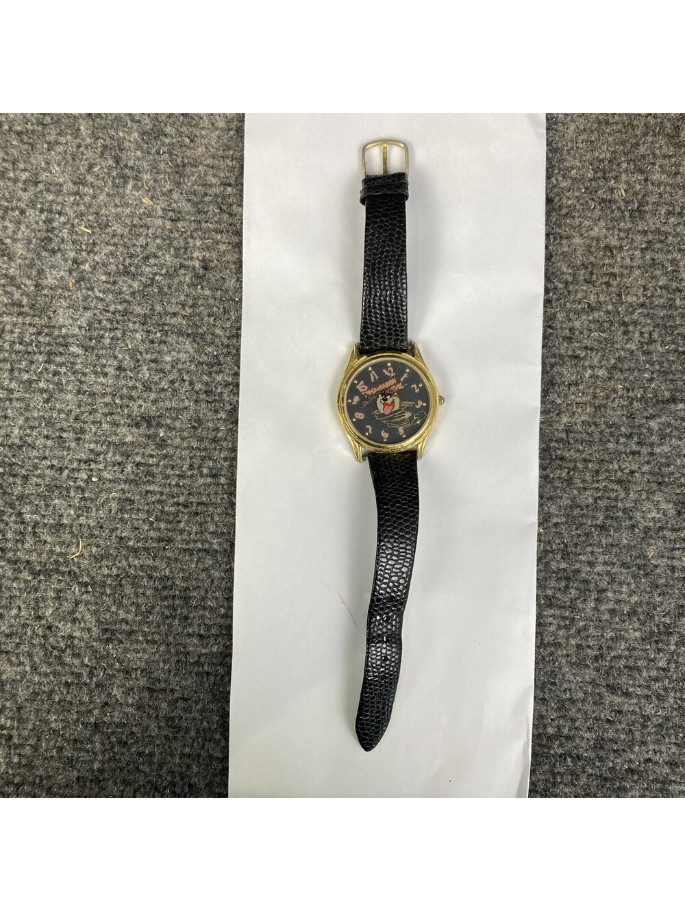 Vintage Armitron Tazmanian Devil Black Band Quartz Watch